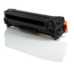 Cartucho de tóner compatible HP CB540A, CE320A y CF210X color negro