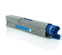 Tóner genérico compatible OKI 43459331 de color cian para impresoras de gran formato C3300, C3400, C3600, MC360