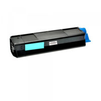 Tóner genérico compatible OKI 42127407 de color cian para impresoras de gran formato C3100, C3200, C5100, C5200, C5400