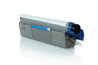 Tóner genérico compatible OKI 44315307 de color cyan para impresoras láser color de la serie C610