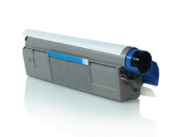 Tóner genérico compatible OKI 46507507 de color cyan para impresoras láser color de la serie C612