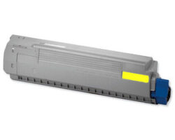 Tóner genérico compatible OKI 44059105 de color amarillo para impresoras de gran formato C810 y C830.