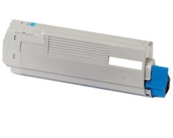 Tóner genérico compatible OKI 44844615 de color cyan para impresoras de gran formato C822