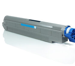 Tóner genérico compatible OKI 42918915 de color cyan para impresoras de gran formato C9650 y C9850