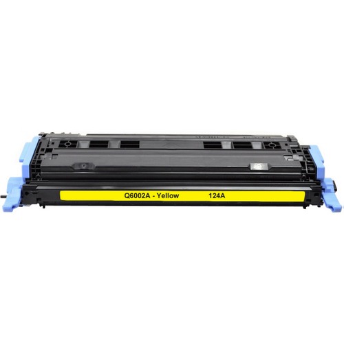 Tóner compatible HP 124A y Q6002A de color Amarillo de 2.000 páginas para impresoras láser HP Color LaserJet