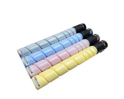 Tóner compatible Konica Minolta TN220 TN221 TN321 de color Cyan de alto rendimiento para impresoras bizhub C220, C224 y C224e