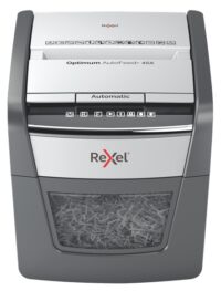 2020045XEU_1 Rexel Optimum AutoFeed 45X Destructora Automatica de Corte en Particulas- 20L - Alimentacion Automatica 45 hojas - Ranura Manual 6 Hojas - Anti Atasco