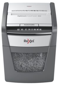 2020050XEU_1 Rexel Optimum AutoFeed 50X Destructora Automatica de Corte en Particulas - 20L - Alimentacion Automatica 50 hojas - Ranura Manual 6 Hojas - Anti Atasco