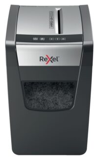 2104573EU_1 Rexel Momentum X410-SL Slimline Destructora de Papel Manual Corte Confeti - Destruye hasta 10 Hojas - 23L