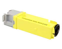 Tóner genérico compatible Xerox 106R01333 de color Amarillo de 1.000 páginas para impresoras Phaser 6125