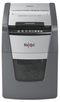 2020090XEU_1 Rexel Optimum AutoFeed 90X Destructora Automatica de Corte en Particulas - 35L - Alimentacion Automatica 90 hojas - Ranura Manual 8 Hojas - Anti Atasco