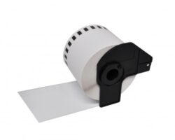 Brother DK22205 - Etiquetas Genericas de Tamaño personalizado - Ancho 62mm x 30,48 metros - Texto negro sobre fondo blanco