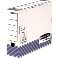 0026401 Fellowes Bankers Box Caja de Archivo Definitivo 80mm A4 - Montaje Automatico Fastfold - Carton Reciclado Certificacion FSC