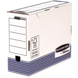 0026501 Fellowes Bankers Box Caja de Archivo Definitivo 100mm A4 - Montaje Automatico Fastfold - Carton Reciclado Certificacion FSC