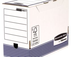 Fellowes Bankers Box Caja de Archivo Definitivo 150mm A4 - Montaje Automatico Fastfold - Carton Reciclado Certificacion FSC