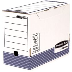 0027701 Fellowes Bankers Box Caja de Archivo Definitivo 150mm A4 - Montaje Automatico Fastfold - Carton Reciclado Certificacion FSC