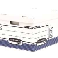 Fellowes Bankers Box Contenedor de Archivos Folio - Montaje Automatico Fastfold - Carton Reciclado Certificacion FSC