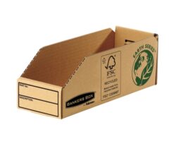 Fellowes Bankers Box Earth Bandeja de Carton 98mm - Montaje Manual - Carton Reciclado Certificacion FSC - Color Marron
