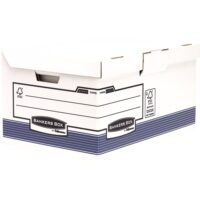 1141501_1 Fellowes Bankers Box Maxi Contenedor de Archivos - Tapa Fija - Montaje Automatico Fastfold - Carton Reciclado Certificacion FSC