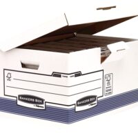1141501_2 Fellowes Bankers Box Maxi Contenedor de Archivos - Tapa Fija - Montaje Automatico Fastfold - Carton Reciclado Certificacion FSC