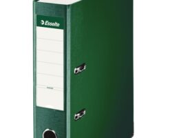 Esselte Archivador de Palanca - Formato A4 - Lomo 75mm - Capacidad para 500 Hojas - Color Verde
