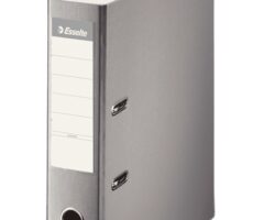 Esselte Archivador de Palanca - Formato Folio - Lomo 75mm - Capacidad para 500 Hojas - Color Gris
