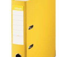 Esselte Archivador de Palanca - Formato Folio - Lomo 75mm - Capacidad para 500 Hojas - Color Amarillo