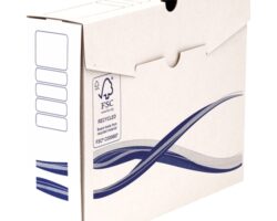 Fellowes Bankers Box Basic Pack de 25 Cajas de Archivo Definitivo A4+ 80mm - Montaje Manual - Carton Reciclado Certificacion FSC