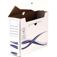 Fellowes Bankers Box Basic Pack de 25 Cajas de Archivo Definitivo A4+ 100mm - Montaje Manual - Carton Reciclado Certificacion FSC
