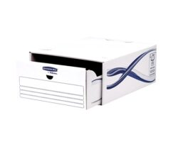 Fellowes Bankers Box Basic Pack de 5 Cajones Archivadores - Carton Reciclado Certificacion FSC