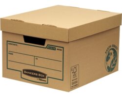 Fellowes Bankers Box Earth Contenedor de Archivos - Montaje Manual - Carton Reciclado Certificacion FSC - Color Marron
