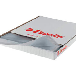 Esselte Pack de 100 Fundas Multitaladro Portadocumentos - Formato Folio - 16 Taladros - 80 Micras - Piel de Naranja - Color Transparente