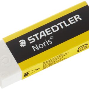 Staedtler Noris 526 N20 Goma de Borrar - Alta Calidad - Minimos Residuos - Color Blanco526 N20