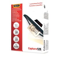 fundas-plastificar-fellowes-apex-tarjetas-125-micras Pack de 125 fundas para plastificar Fellowes Apex formato tarjetas 65 x 95 mm de 125 micras