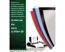Fellowes Pack de 100 Portadas de Polipropileno A4 - 500 Micras - Muy Resistentes - Color Azul