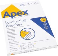 6003201_3 Pack de 100 Fundas para Plastificar Brillo A4 - 75 Micras - Resistente al Agua - Transparente