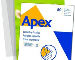 Apex Pack de 100 Fundas para Plastificar A3 - 125 Micras - Acabado Alta Calidad - Transparente