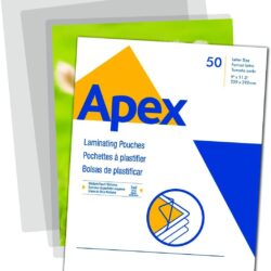 Apex Pack de 100 Fundas para Plastificar A3 - 125 Micras - Acabado Alta Calidad - Transparente