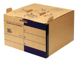 Fellowes Loeffs Pack de 15 Contenedores de Archivos Jumbo Plus - Color Marron