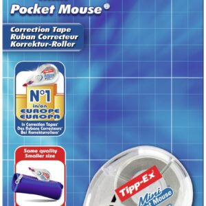 Tipp-Ex Mini Pocket Mouse Cinta Correctora 5mm x 6m - Resistente - Escritura Instantanea