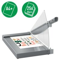 90230000_2 Leitz Precision Office Pro A4+ Guillotina de papel - Recorta hasta 25 Hojas - Formato A4 - Corte Acero Rectificado de Precision