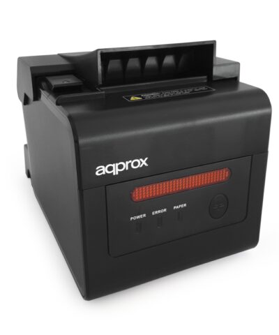 Approx Impresora Termica de Ticket – Alarma de Impresion – Resolucion 203dpi – Velocidad 300mm/s – USB, RJ-11, RS232, LAN – Auto-Corte y Corte Manual