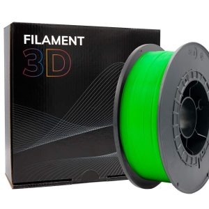 Filamento 3D PLA - Diametro 1.75mm - Bobina 1kg - Color Verde Fluorescente