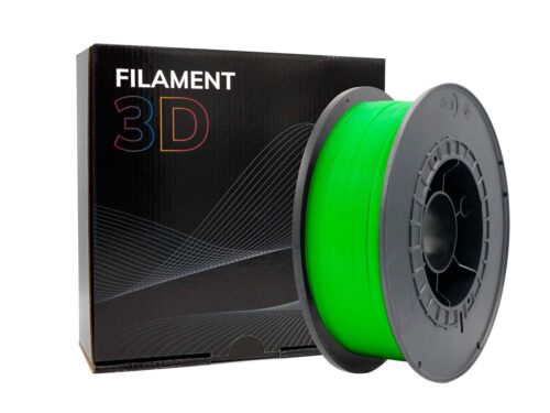 Filamento 3D PLA - Diametro 1.75mm - Bobina 1kg - Color Verde Fluorescente