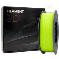 PLA-FluorYellow Filamento 3D PLA - Diametro 1.75mm - Bobina 1kg - Color Amarillo Fluorescente
