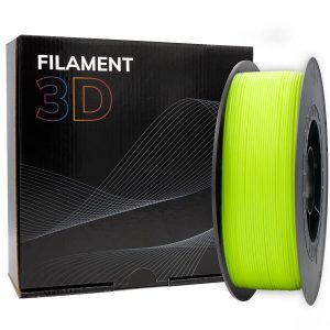 Filamento 3D PLA - Diametro 1.75mm - Bobina 1kg - Color Amarillo Fluorescente