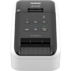 QL810W_1 Brother QL810W Impresora Profesional Termica de Etiquetas WiFi - 110 Etiquetas por min. - Resolucion 300x600ppp - Impresion a Negro y Rojo - Cortador Automatico