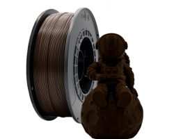 filamento-pla-ebano-1-75mm-1kg Bobina de filamento PLA Ébano de 1.75mm y 1kg para impresora 3D, material termoplástico ecológico de gran rigidez y tono negro profundo uniforme.