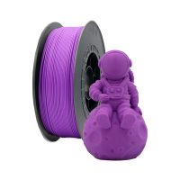 filamento-pla-morado-1-75mm-1kg Bobina de filamento PLA Morado de 1.75mm y 1kg para impresora 3D, material termoplástico ecológico de gran rigidez y tono morado intenso uniforme.