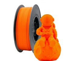 filamento-pla-naranja-1-75mm-1kg Bobina de filamento PLA Naranja de 1.75mm y 1kg para impresora 3D, material termoplástico ecológico de gran rigidez y tono naranja vivo uniforme.